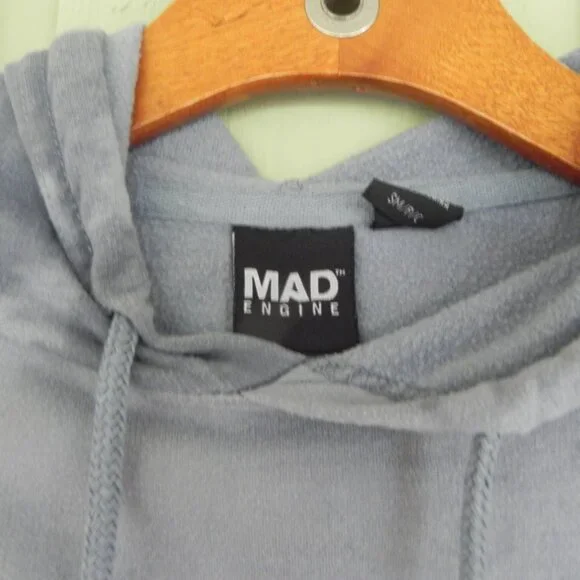 NASA Blue Tie-Dye Hoodie Sweatshirt Mad Engine Men's Unisex Size Small Space - Picture 5 of 8